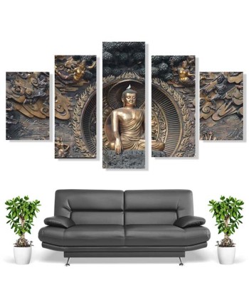 Tableau Bouddha en 5 parties soldes