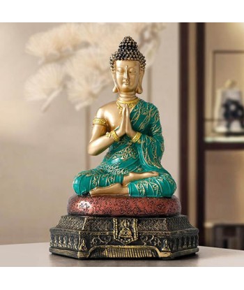 Statue Bouddha Amitabha Vert et Or commande en ligne