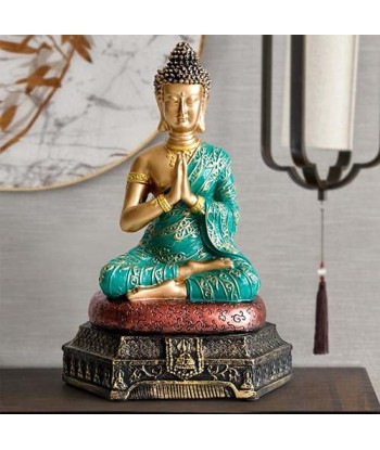 Statue Bouddha Amitabha Vert et Or commande en ligne