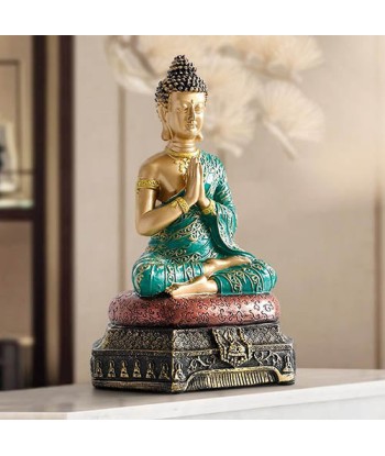 Statue Bouddha Amitabha Vert et Or commande en ligne