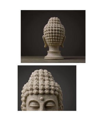 Sculpture Moderne Tête  de Bouddha Pierre 33 cm Comparez et commandez 