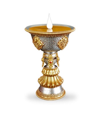 Lampe Tibétaine Bouddha avec Bougeoir Comment ça marche