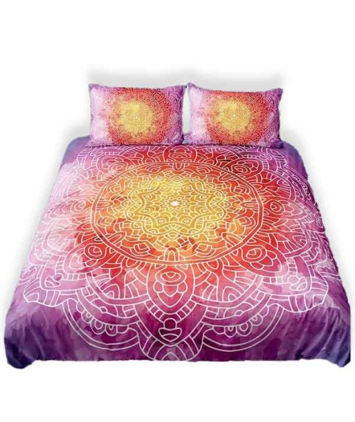 Housse de Couette Bouddha avec Mandala Rose du meilleur 