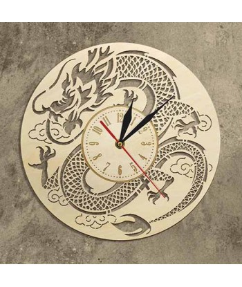 Horloge Bouddha avec Dragon Chinois Vous souhaitez 