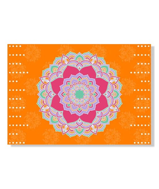 Tapis Mandala Motif Multicolore votre