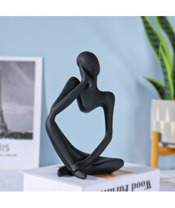 Statue Homme  Le Penseur Moderne brillant des détails fins