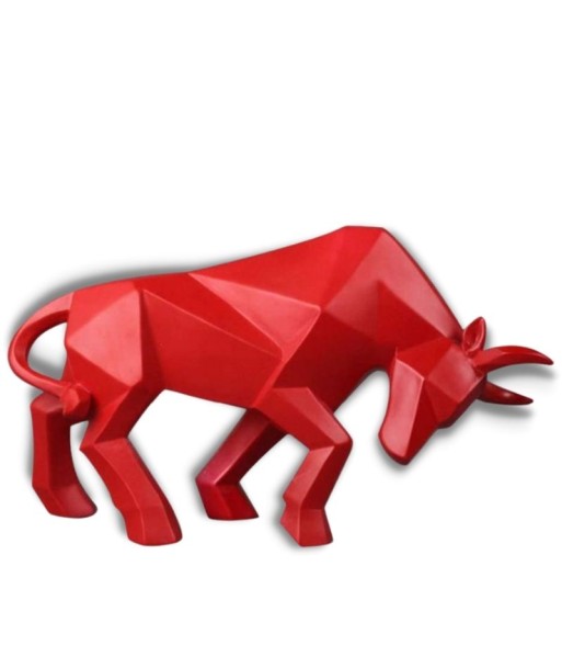 Statue Bison  Origami brillant des détails fins