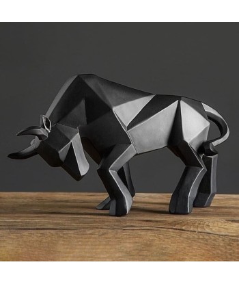 Statue Bison  Origami brillant des détails fins