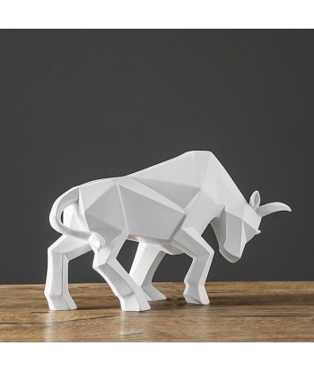 Statue Bison  Origami brillant des détails fins