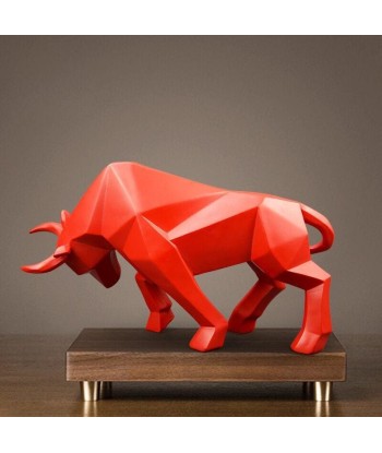 Statue Bison  Origami brillant des détails fins