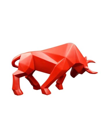 Statue Bison  Origami brillant des détails fins