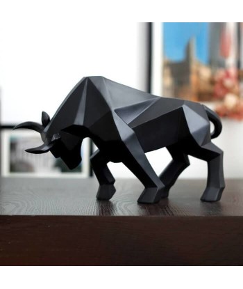 Statue Bison  Origami brillant des détails fins