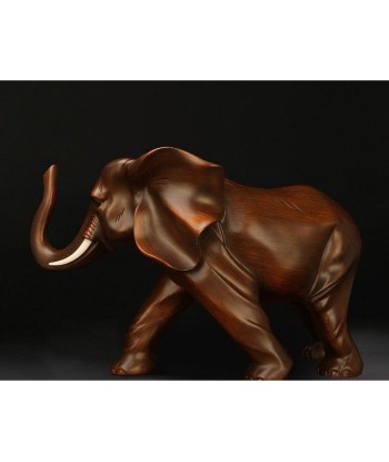 Statue Éléphant  Bois 15 cm de pas cher