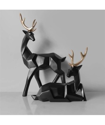 Statue Cerf  Biche Origami (Deux Éléments) s'inspire de l'anatomie humaine