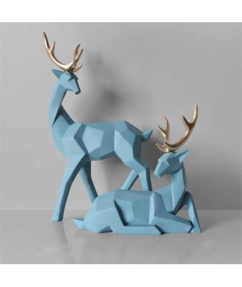 Statue Cerf  Biche Origami (Deux Éléments) s'inspire de l'anatomie humaine