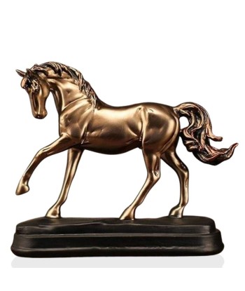 Statue Cheval  Doré effet bronze 20 cm Comparez plus de prix