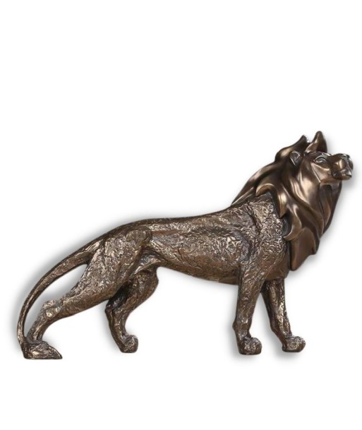 Statue Lion  effet bronze 29 cm est présent 