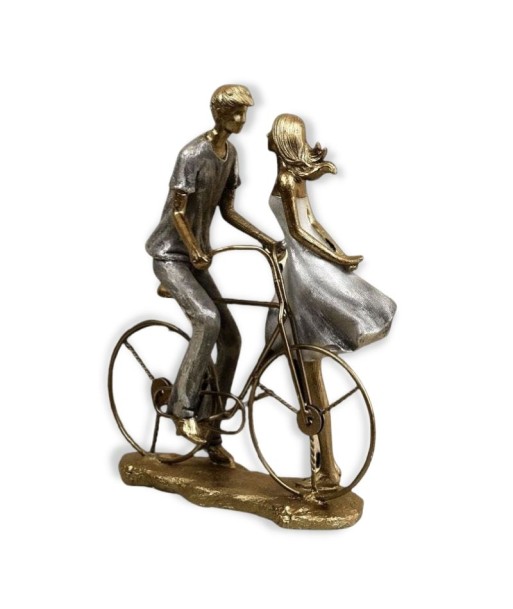 Statue Couple Romantique  à Vélo paiement sécurisé