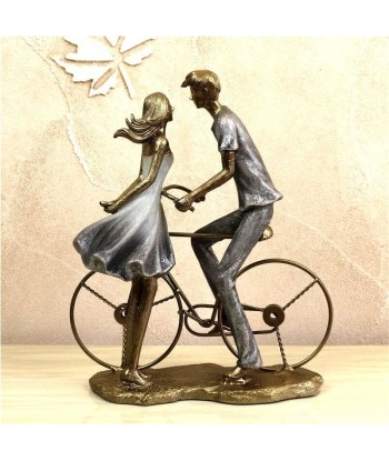 Statue Couple Romantique  à Vélo paiement sécurisé