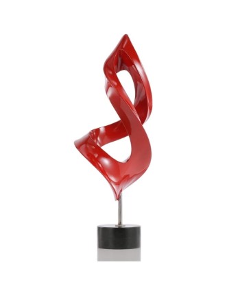 Sculpture Abstraite  Design Rouge 37 cm est présent 