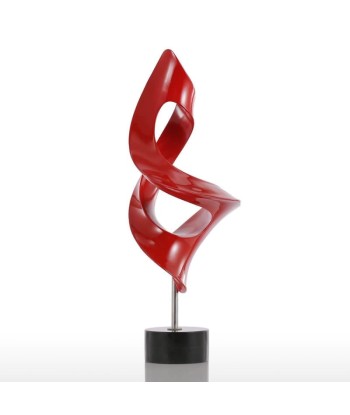 Sculpture Abstraite  Design Rouge 37 cm est présent 