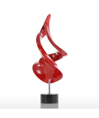 Sculpture Abstraite  Design Rouge 37 cm est présent 