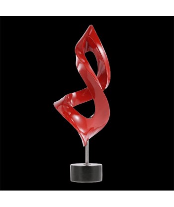 Sculpture Abstraite  Design Rouge 37 cm est présent 