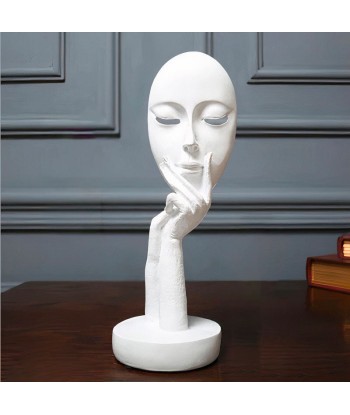 Sculpture Contemporaine  Visage Femme Pensive 2023