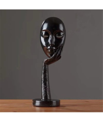 Sculpture Contemporaine  Visage Femme Pensive 2023