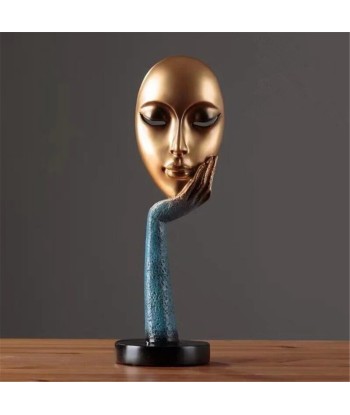 Sculpture Contemporaine  Visage Femme Pensive 2023