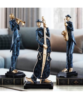 Statue Homme  Groupe de Jazz pas cheres