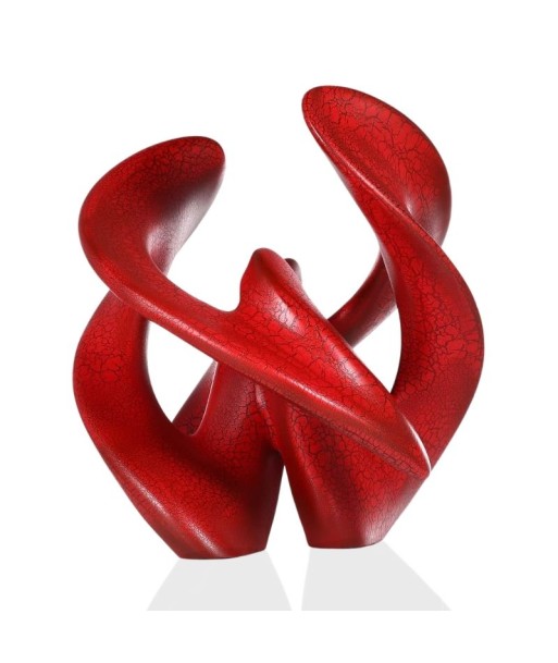 Sculpture Abstraite  Union Rouge 40 cm les muscles