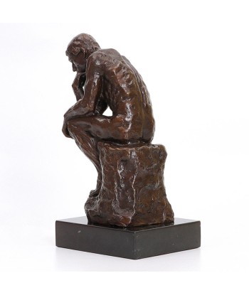 Statue le Penseur de Rodin Reproduction Bronze 24 cm destockage