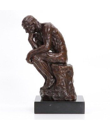 Statue le Penseur de Rodin Reproduction Bronze 24 cm destockage