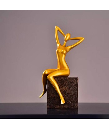 Statue Femme  Contemporaine Assise 50-70% off 