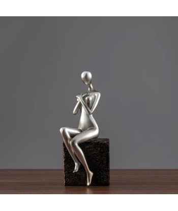 Statue Femme  Contemporaine Assise 50-70% off 