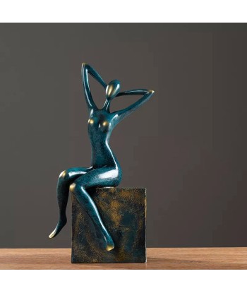 Statue Femme  Contemporaine Assise 50-70% off 