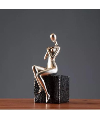 Statue Femme  Contemporaine Assise 50-70% off 