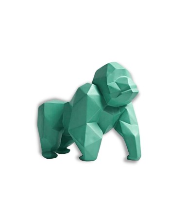 Statue Gorille Origami Résine 22 cm soldes