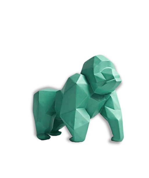 Statue Gorille Origami Résine 22 cm soldes