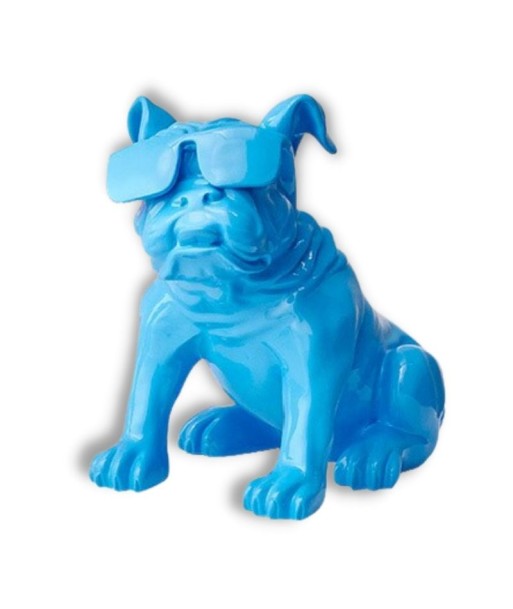 Statue Chien  Bouledogue Lunettes 34 cm ou a consommer sur place