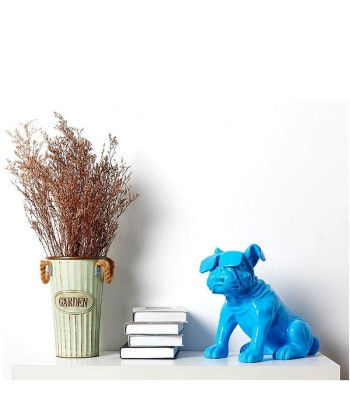 Statue Chien  Bouledogue Lunettes 34 cm ou a consommer sur place