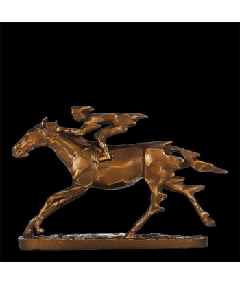 Statue Cheval en Bronze  Moderne 21 cm en linge