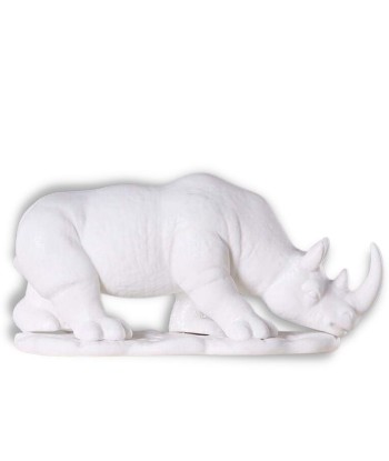 Statue Rhinocéros  Blanc Comparez et commandez 