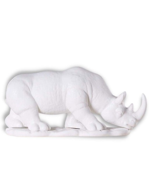 Statue Rhinocéros  Blanc Comparez et commandez 