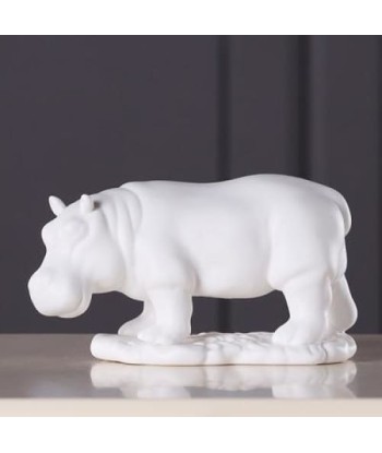 Statue Hippopotame  Blanc l'achat 