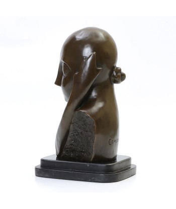 Statue Bronze Reproduction Brancusi Mlle Pogany I 27 cm la livraison gratuite