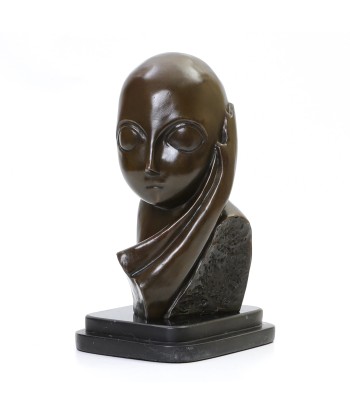 Statue Bronze Reproduction Brancusi Mlle Pogany I 27 cm la livraison gratuite