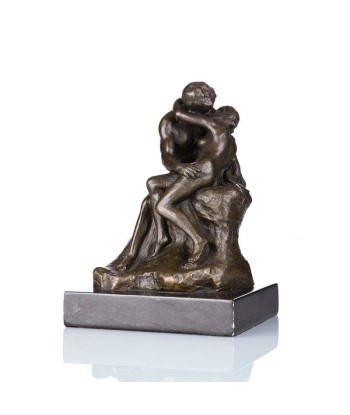 Statue Bronze Le Baiser de Rodin Reproduction 14 cm la colonne vertébrale