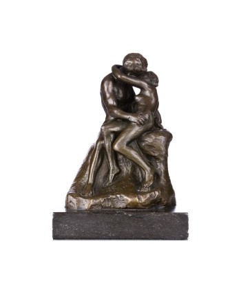 Statue Bronze Le Baiser de Rodin Reproduction 14 cm la colonne vertébrale